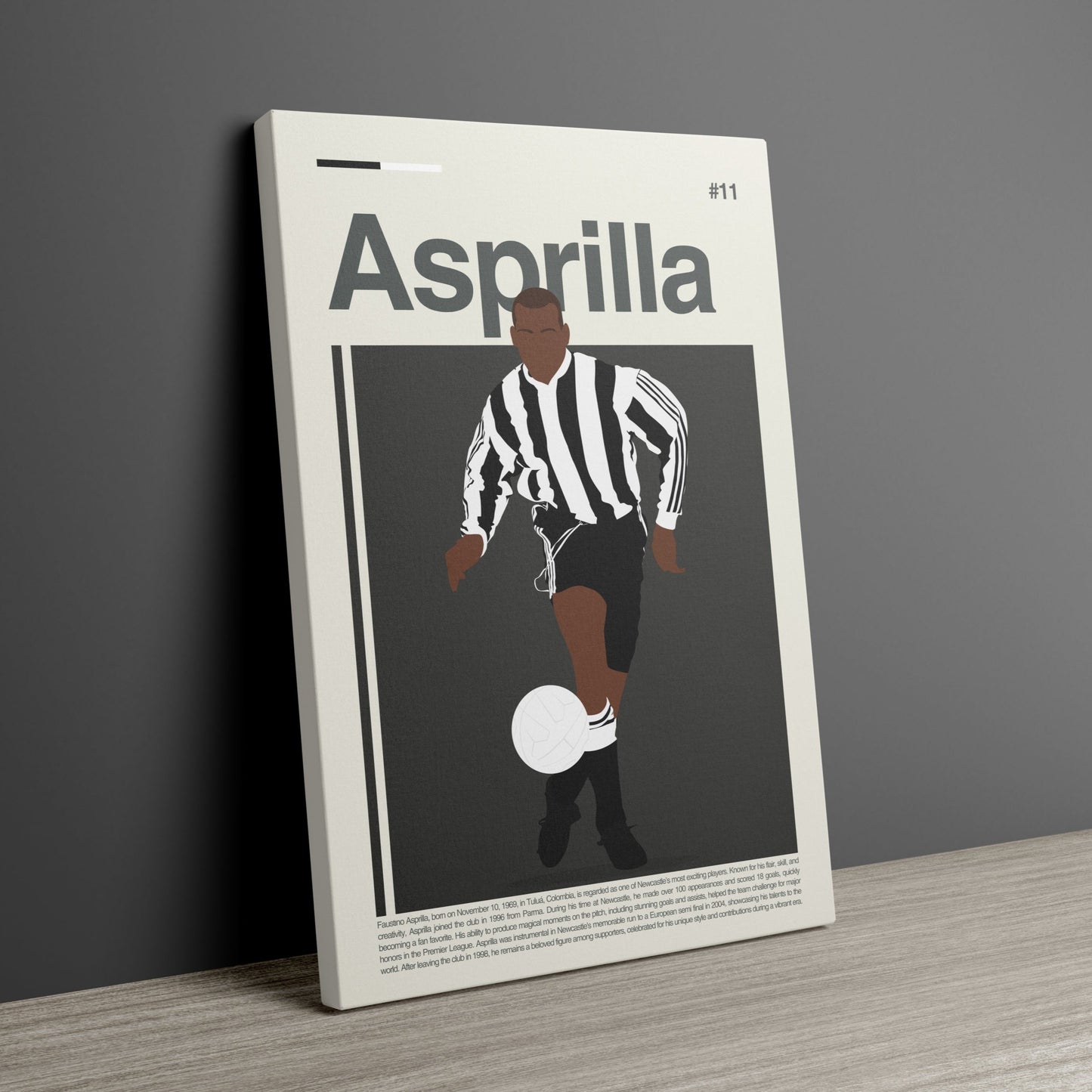 Tino Asprilla Newcastle Print