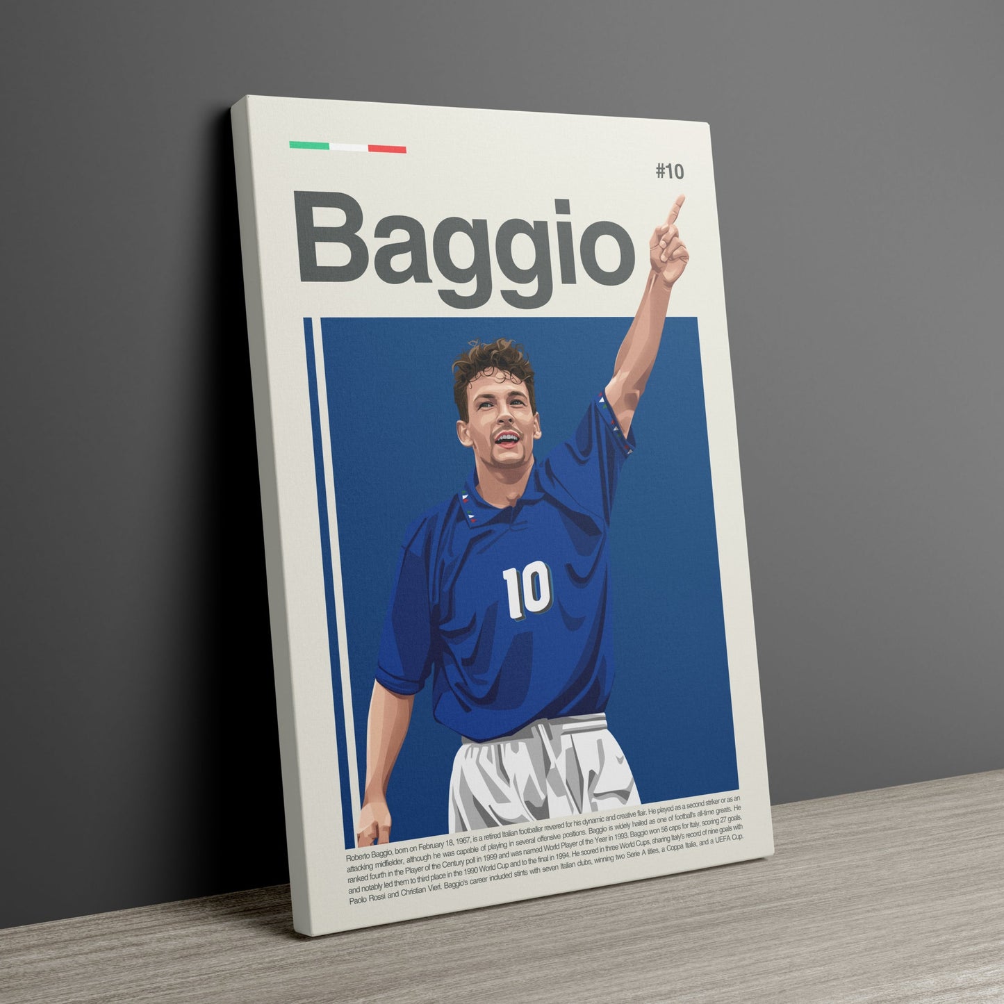 Roberto Baggio Italy Print