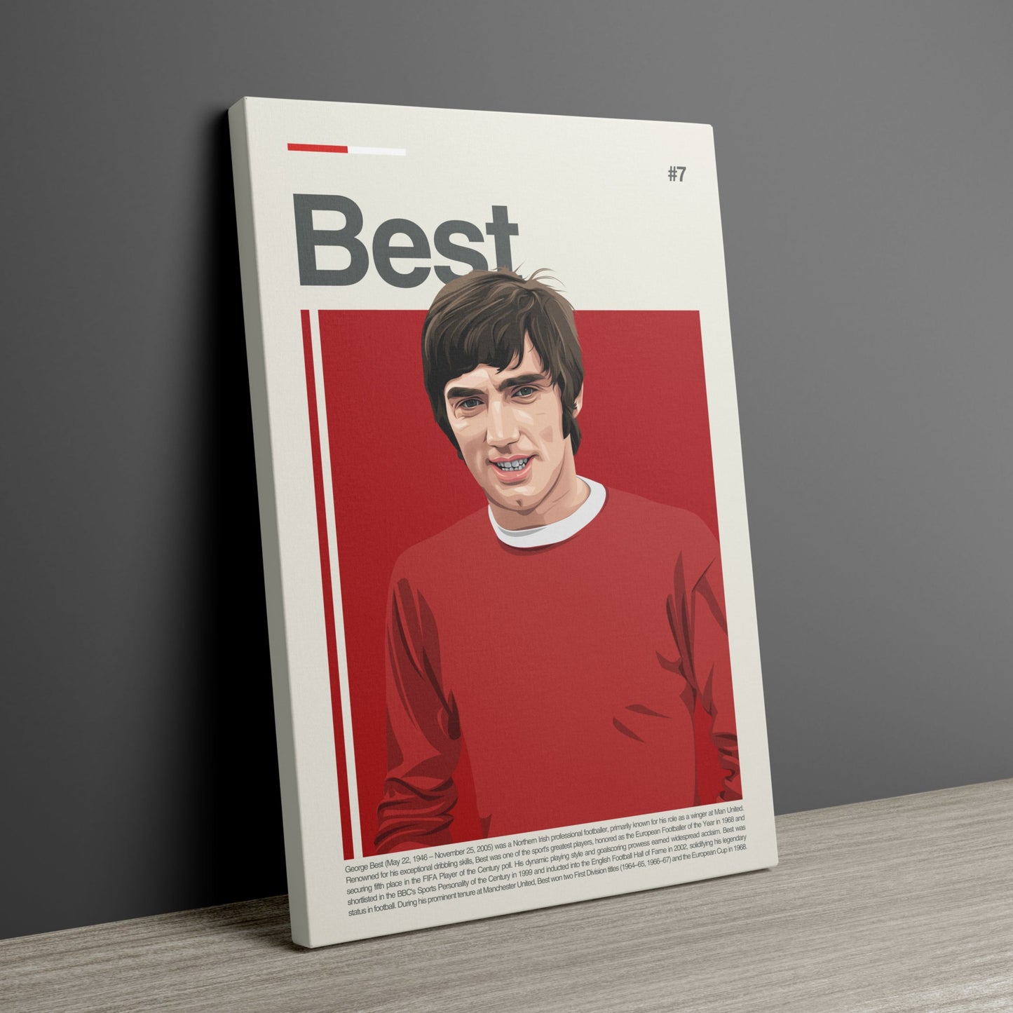 George Best Man United Print