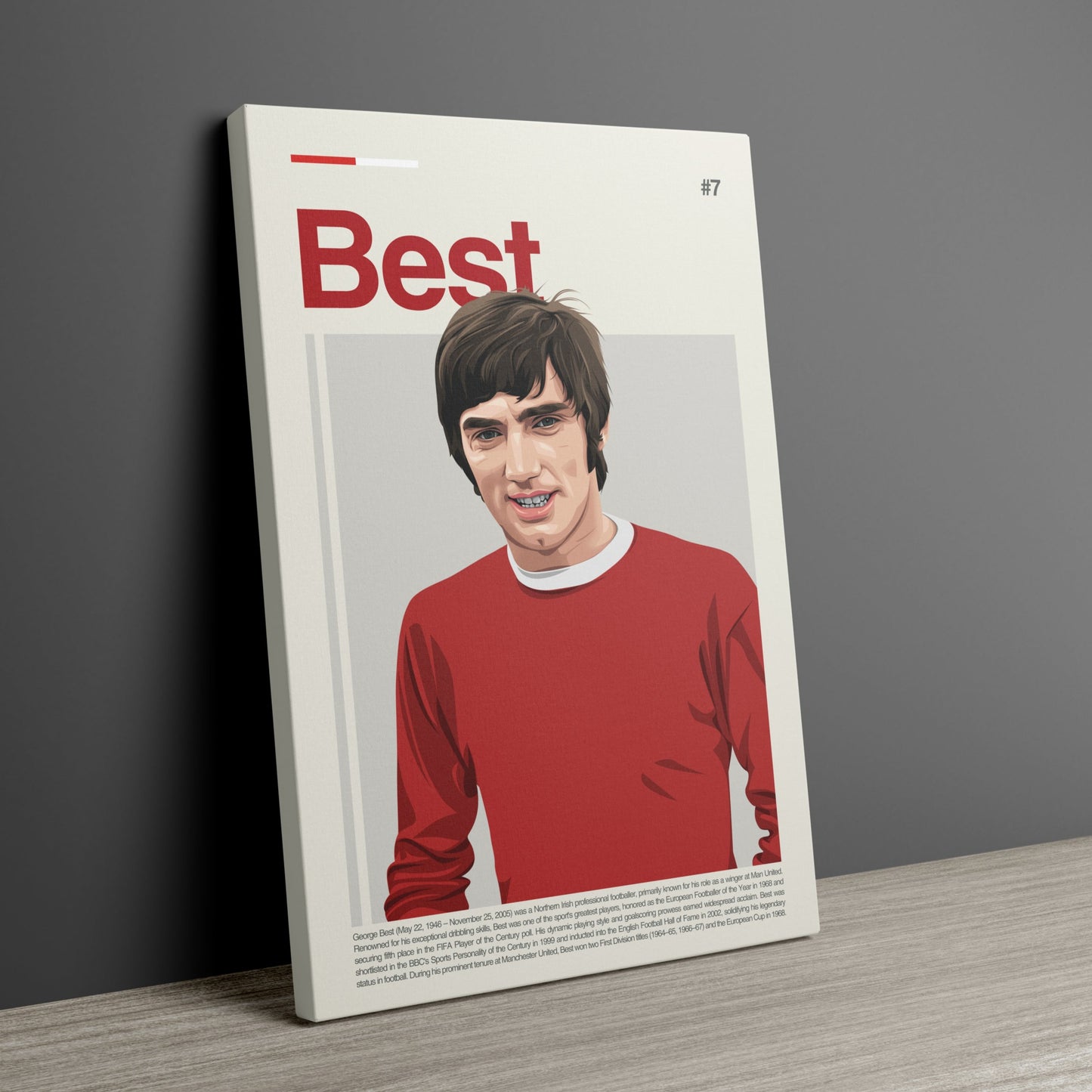 George Best Man United Print