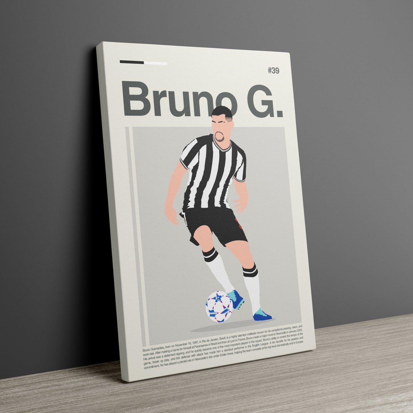 Bruno Guimarães Newcastle Print