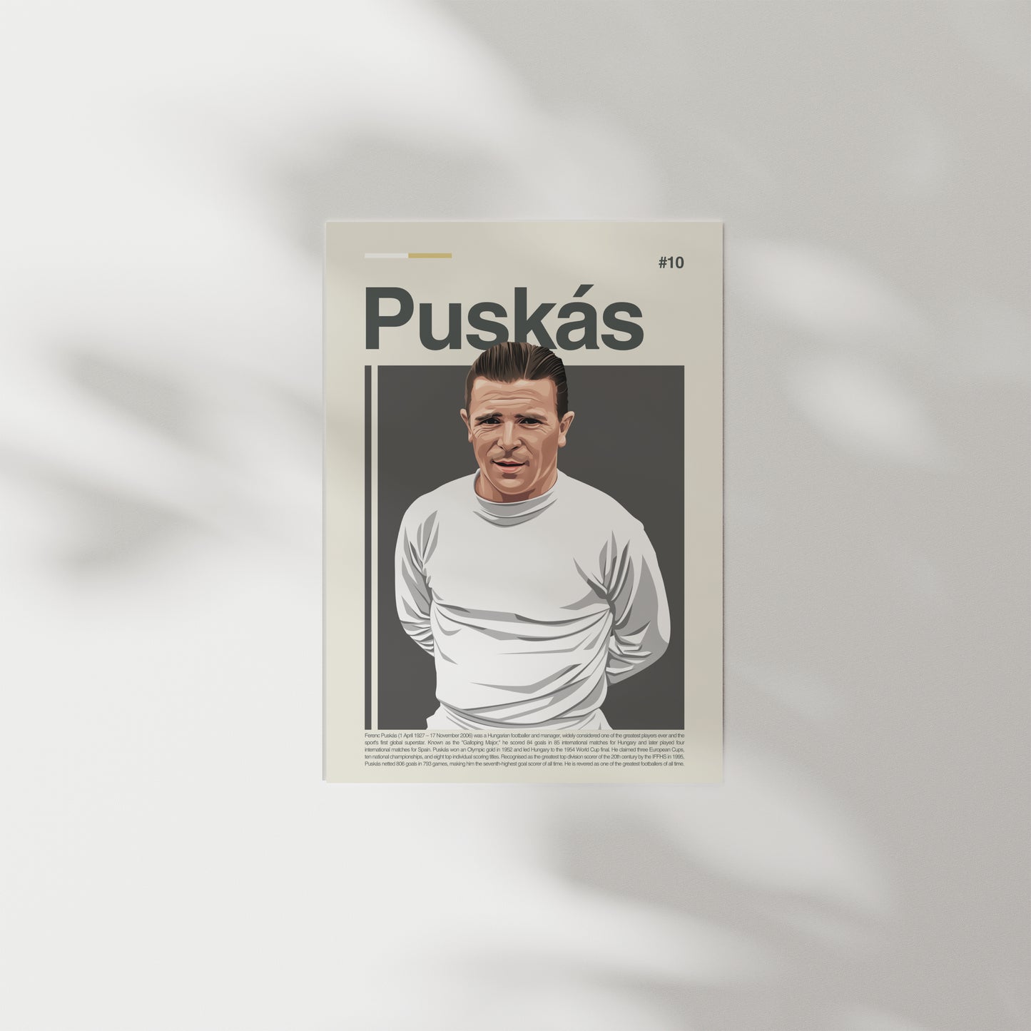 Ferenc Puskás Real Madrid Print