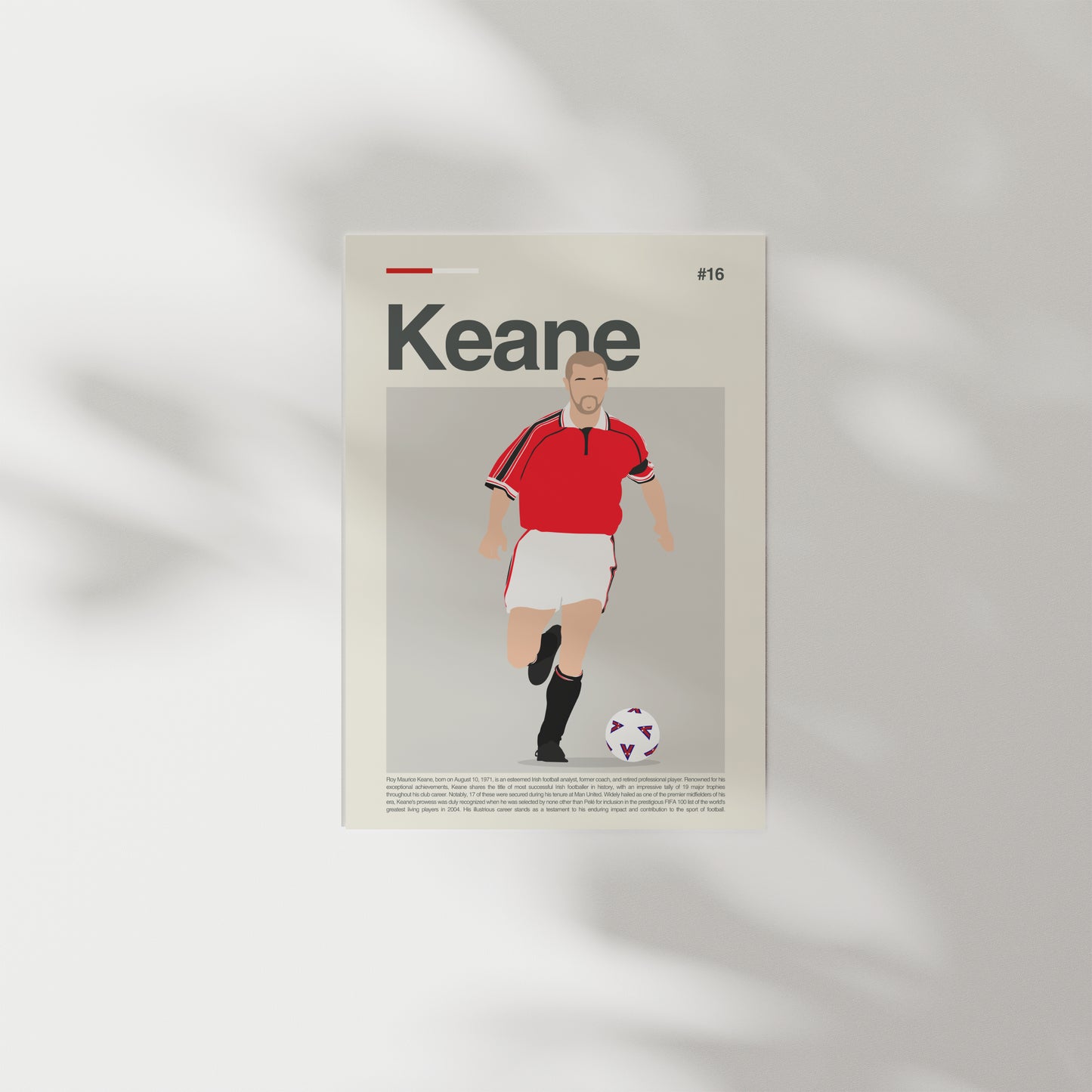 Roy Keane Man United Print