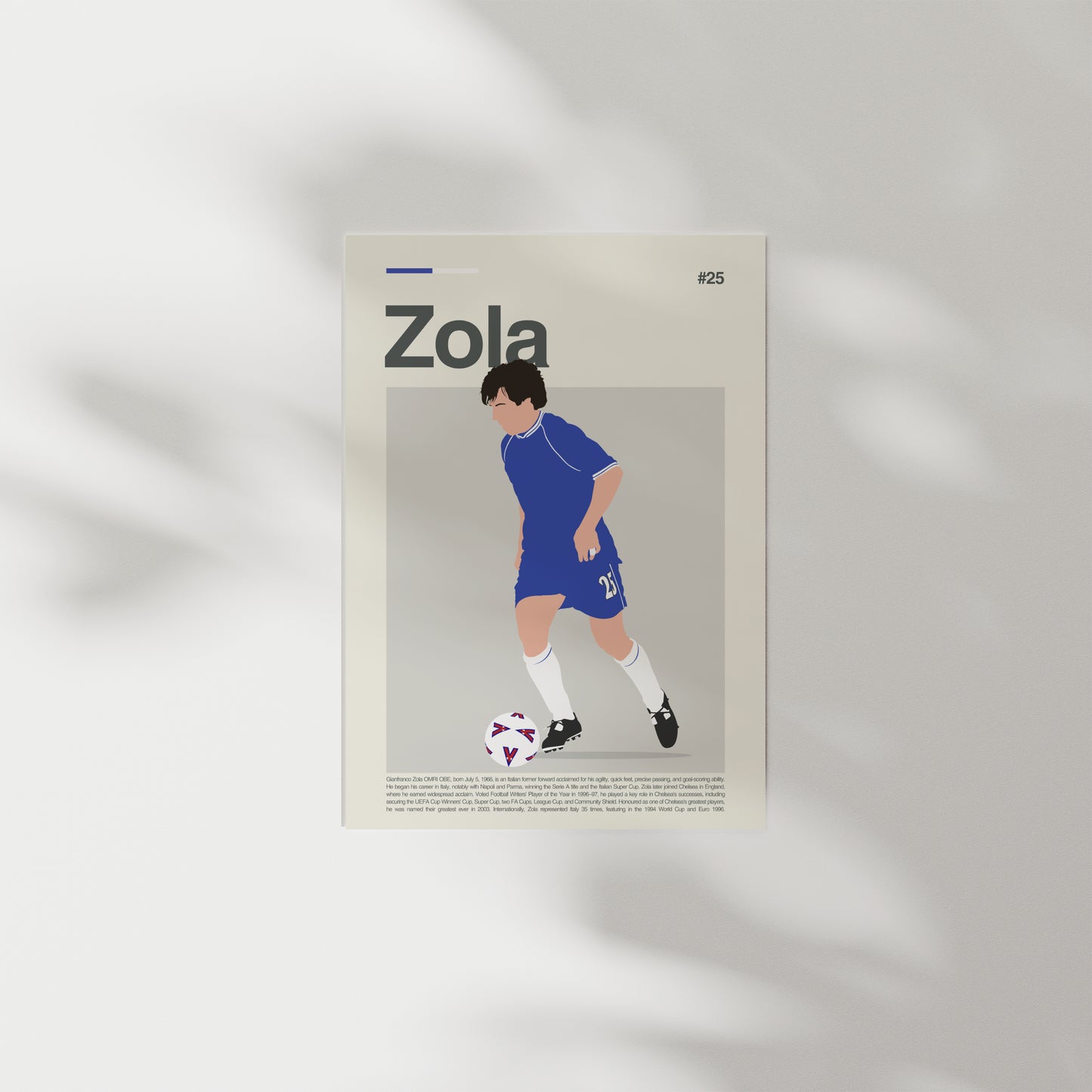 Gianfranco Zola Chelsea Print
