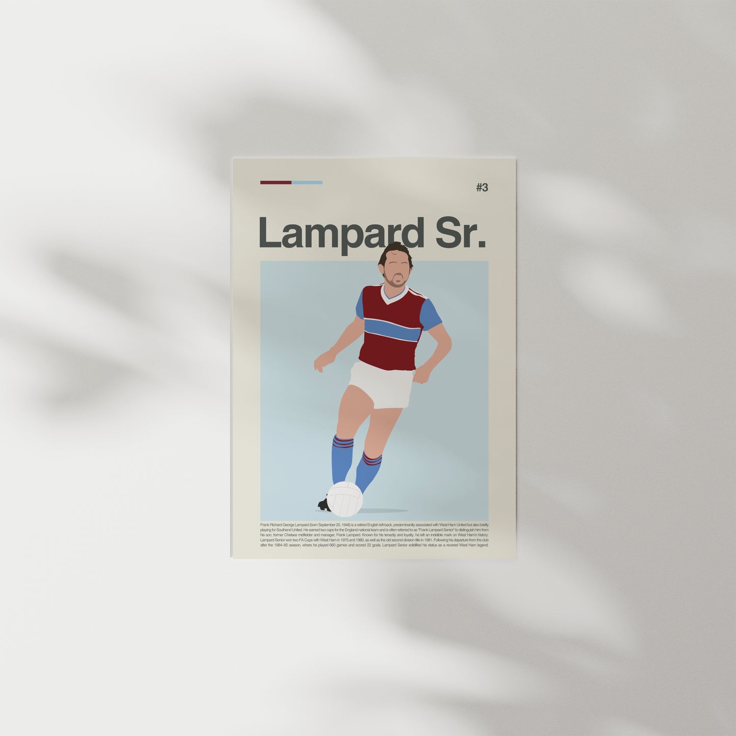 Frank Lampard Senior West Ham Print