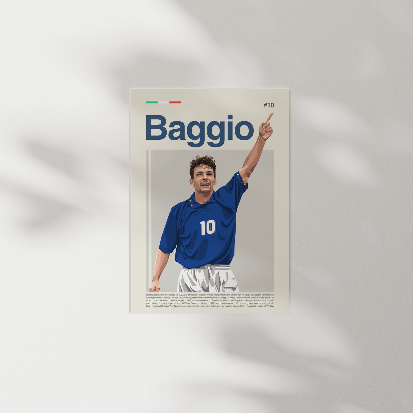 Roberto Baggio Italy Print
