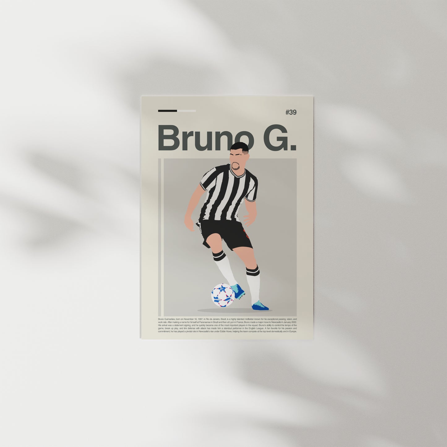 Bruno Guimarães Newcastle Print