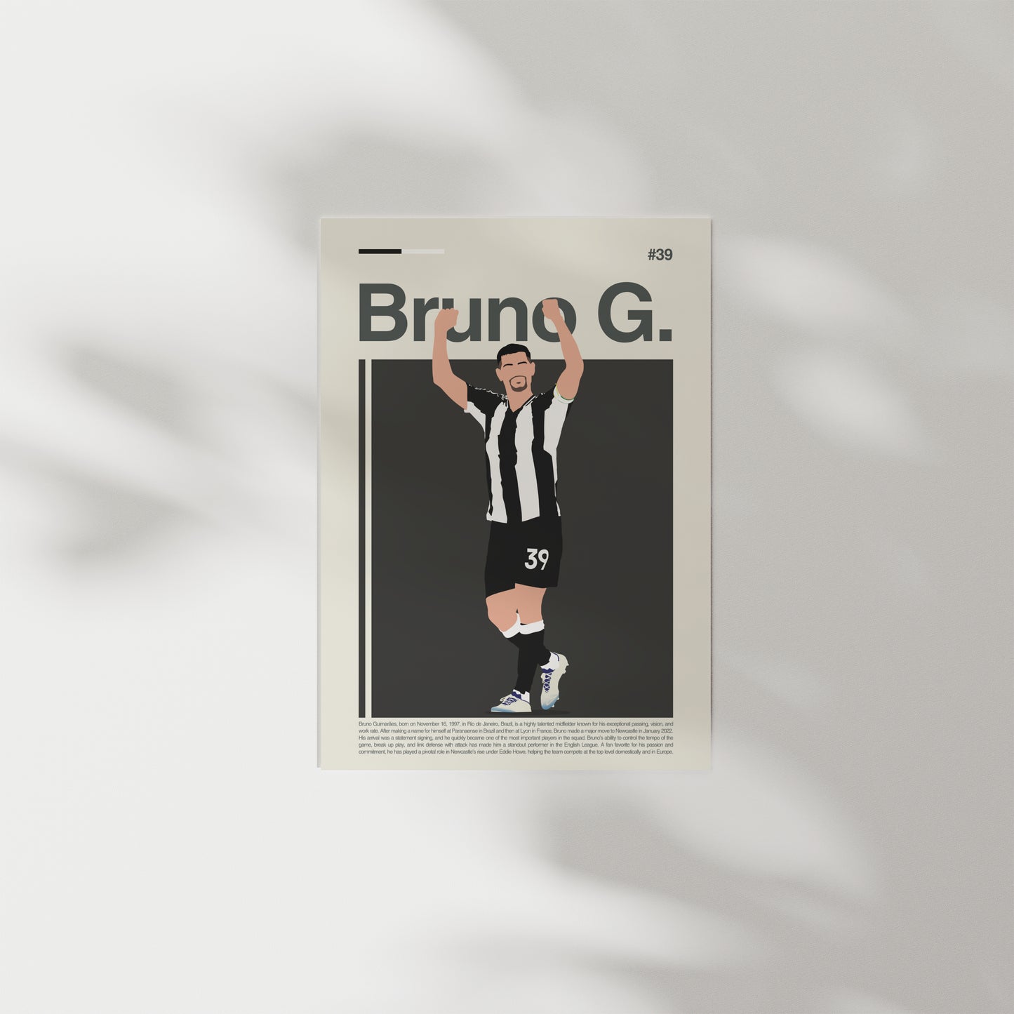 Bruno Guimarães Newcastle Print