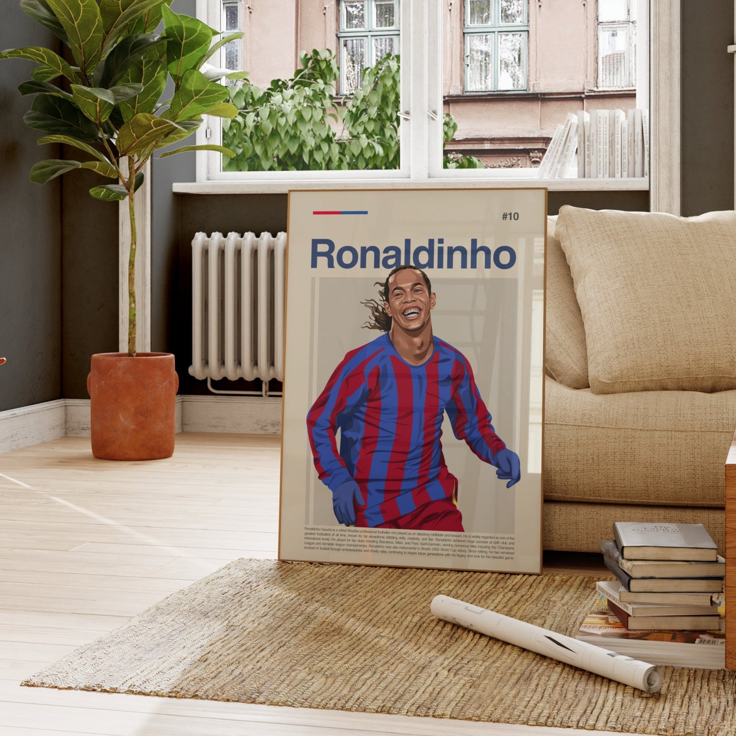 Ronaldinho Barcelona Print