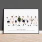 North London Whites Legends Print