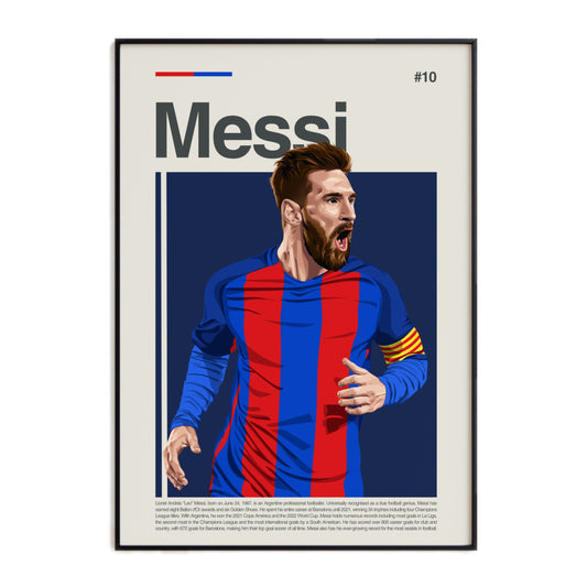 Lionel Messi Barcelona Print