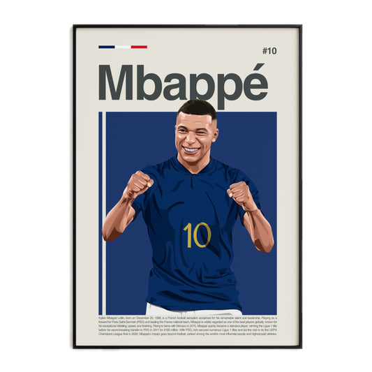 Kylian Mbappé France Print