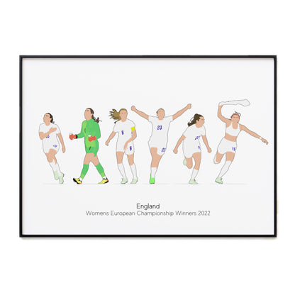 England Women European Champions 2022 Print