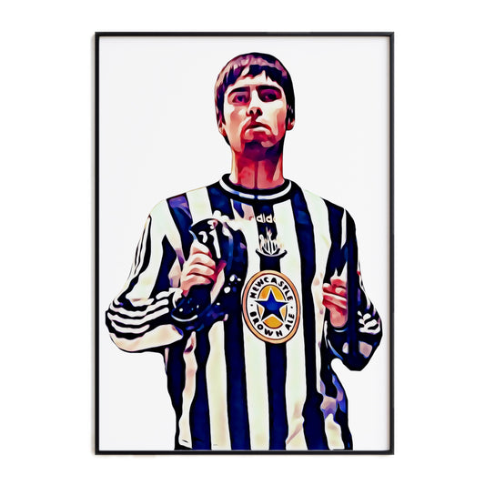 Liam Gallagher Newcastle United 1997 Print