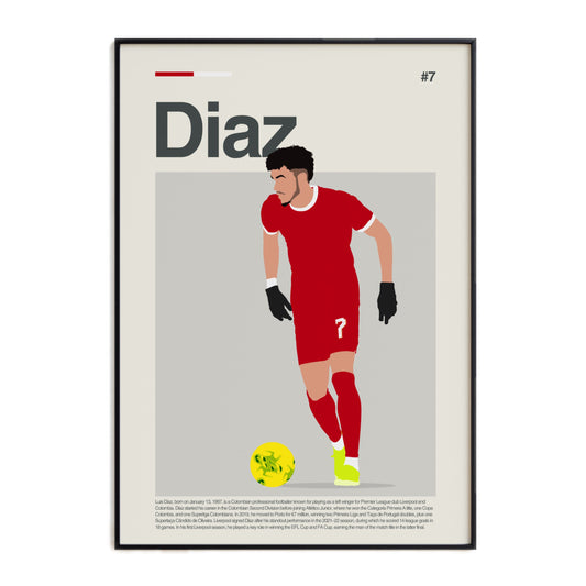 Luis Díaz Liverpool Print