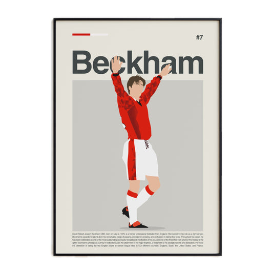 David Beckham Man United Print