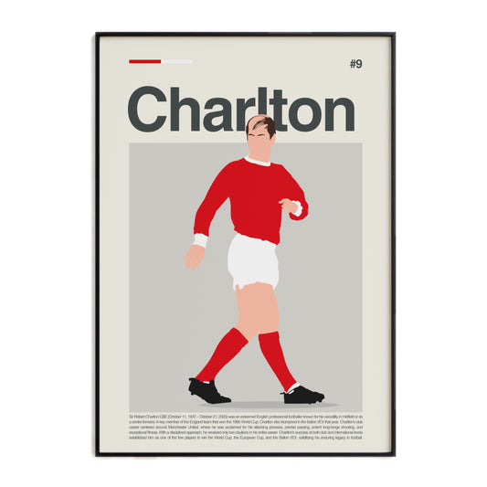 Sir Bobby Charlton Man United Print