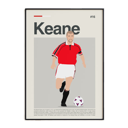 Roy Keane Man United Print