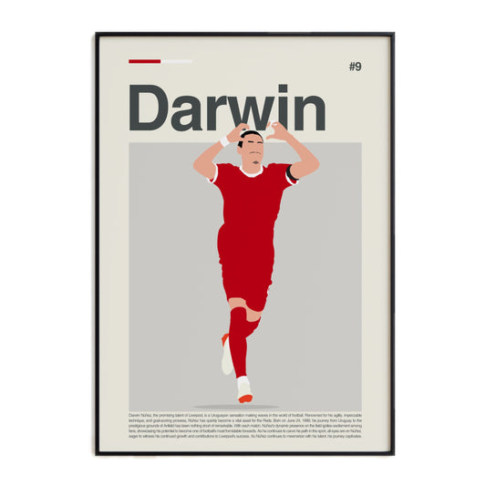 Darwin Núñez Liverpool Print