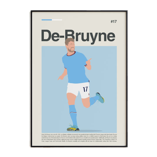 Kevin De Bruyne Man City Print