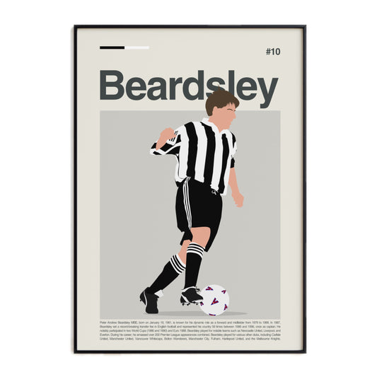 Peter Beardsley Newcastle Print