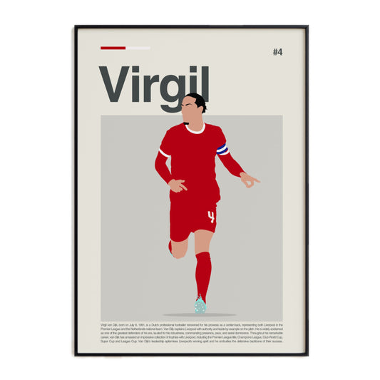 Virgil Van Dijk Liverpool Print