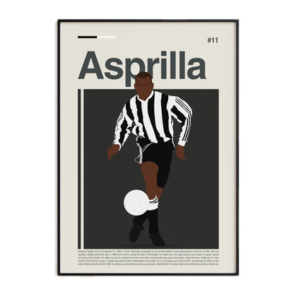 Tino Asprilla Newcastle Print